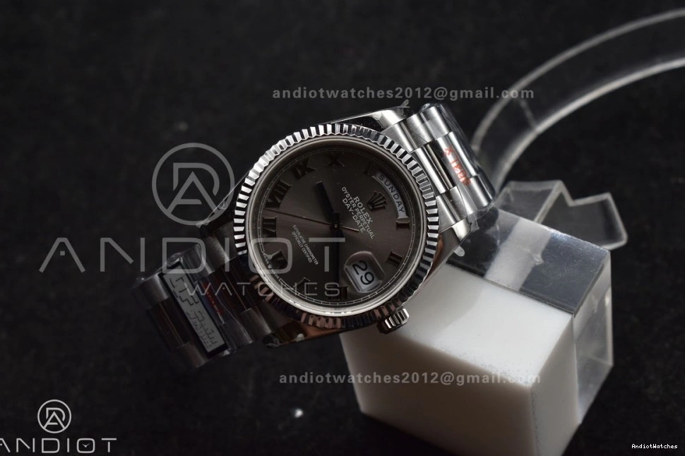 V5 684 Efficient Steel Bracelet Best on (Gain QF Roman President Dial Weight) Grey Edition vr3255 DayDate 904L SS 36 0802